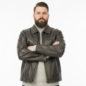 Vintage EXSTO Aviator Jacket genuine leather mint Condition.